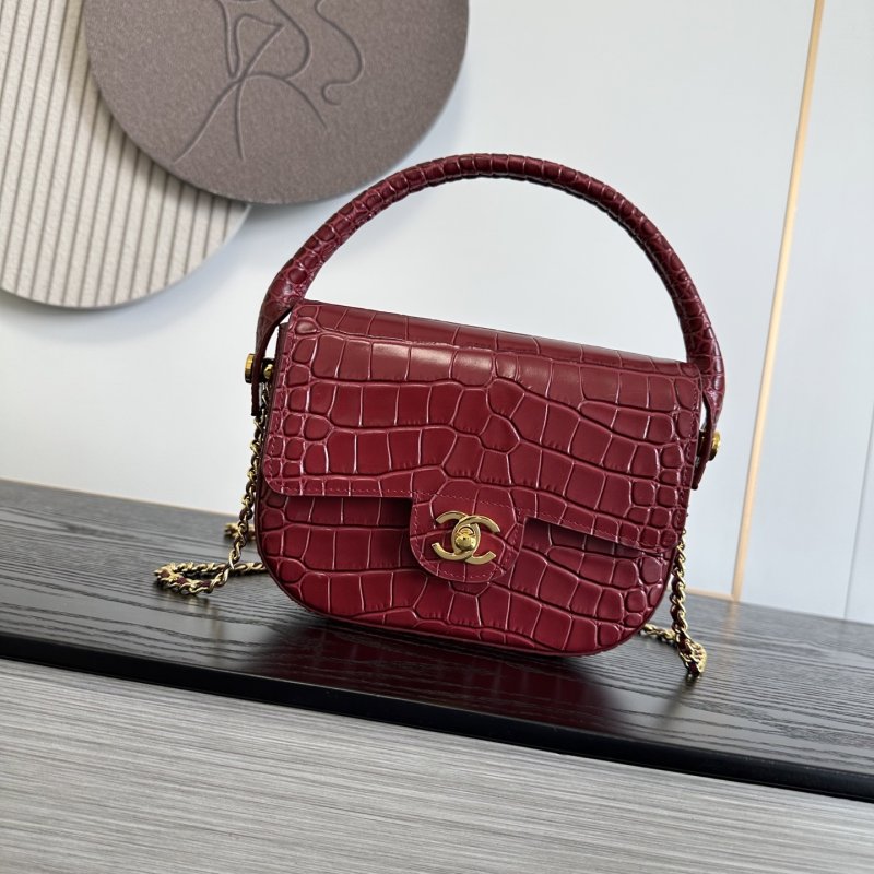 Сумка Chanel 26A Mini с тиснением под крокодиловую кожу