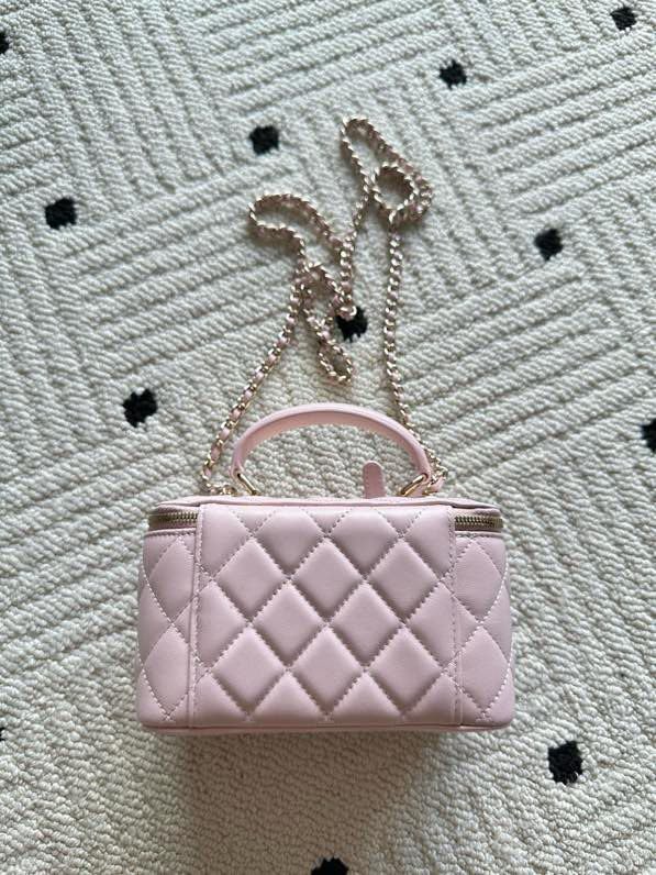 Сумка Chanel Vanity 17 см з гладкою шкірою фото 8