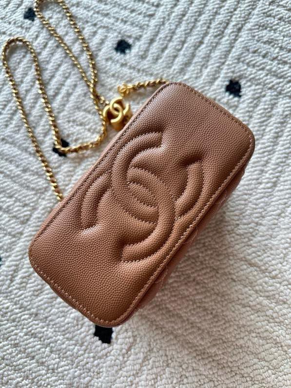 Сумка Chanel Vanity 17 см з зернистої шкірою фото 5