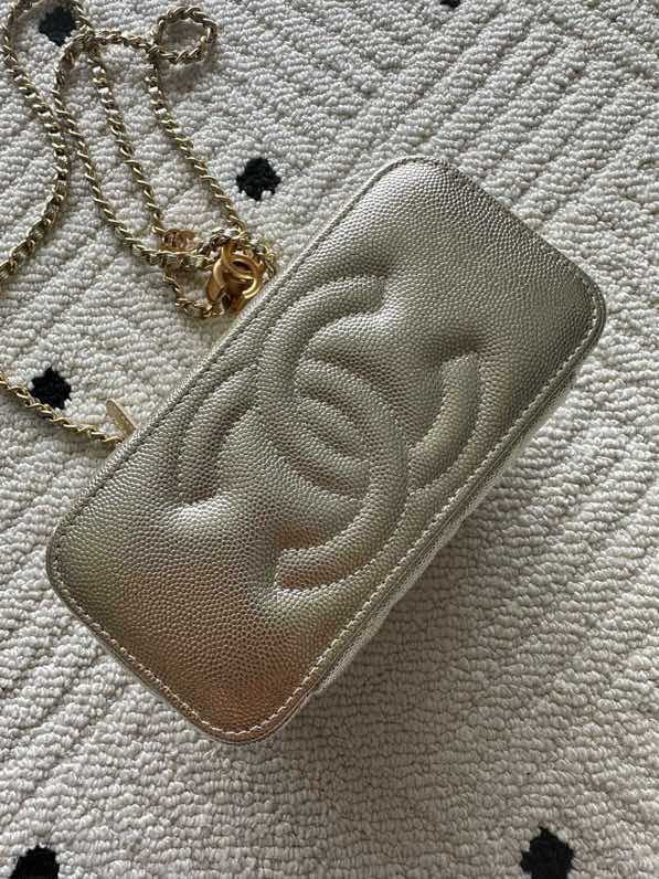 Сумка Chanel Vanity 17 см с зернистой кожей фото 5