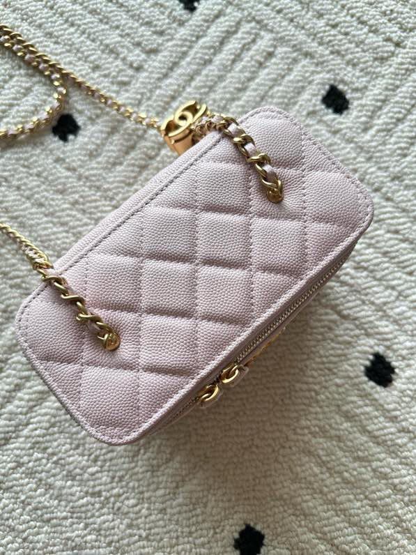Сумка Chanel Vanity 17 см з зернистої шкірою фото 5