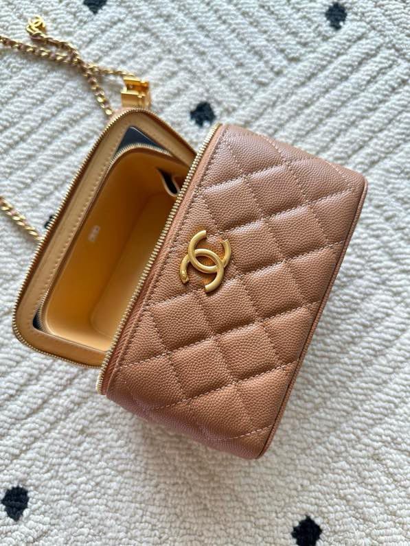 Сумка Chanel Vanity 17 см з зернистої шкірою фото 6