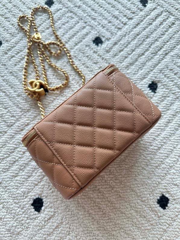 Сумка Chanel Vanity 17 см з зернистої шкірою фото 8