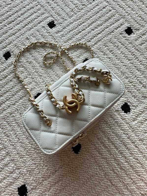 A bag Chanel Vanity 17 cm from grained skin фото 9