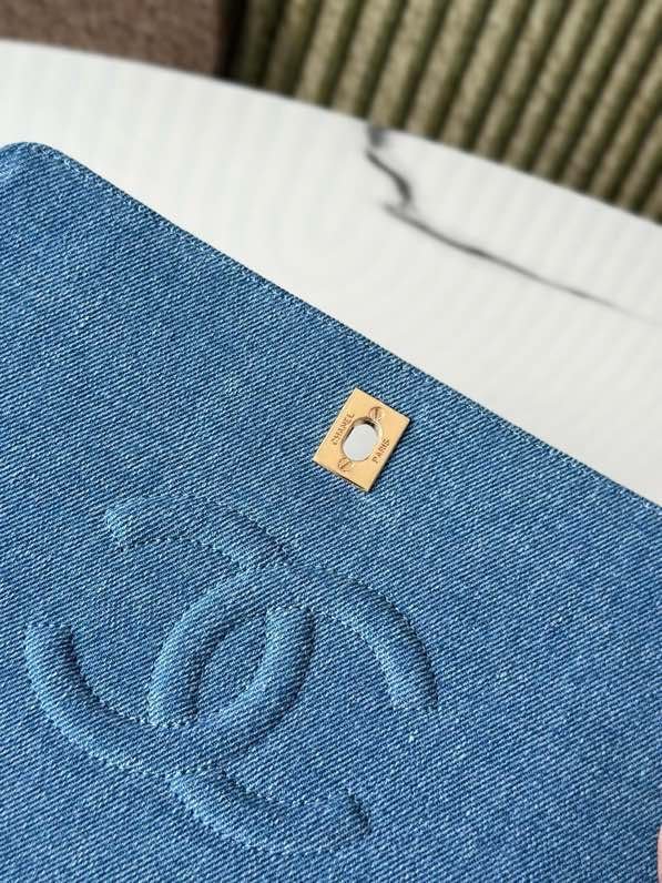 Сумка через плечо джинсовая винтажная 25 см фото 2