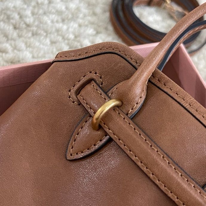 Сумка через плечо кожаная 13 см фото 3