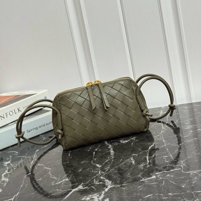 Сумка через плече шкіряна 18 см Cypress Green