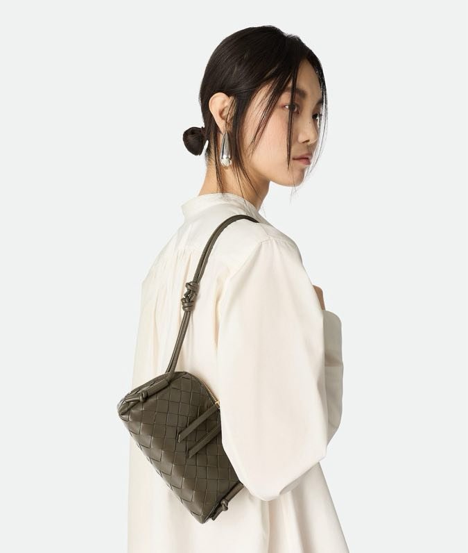 Сумка через плече шкіряна 18 см Cypress Green фото 7