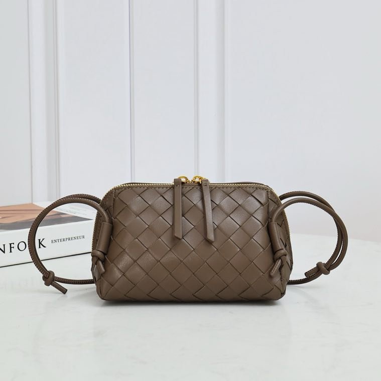 Сумка через плече шкіряна 18 см Pine Cone Brown