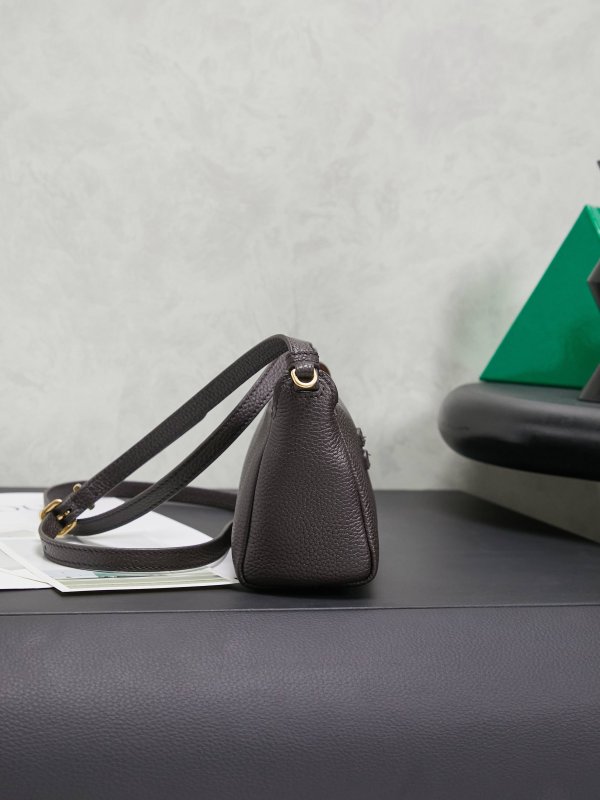 Сумка через плечо кожаная 18 см фото 4