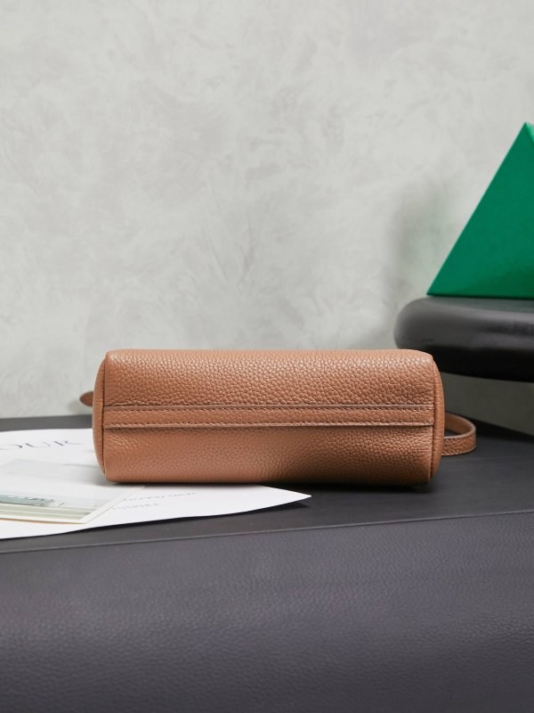 Сумка через плечо кожаная 18 см фото 4