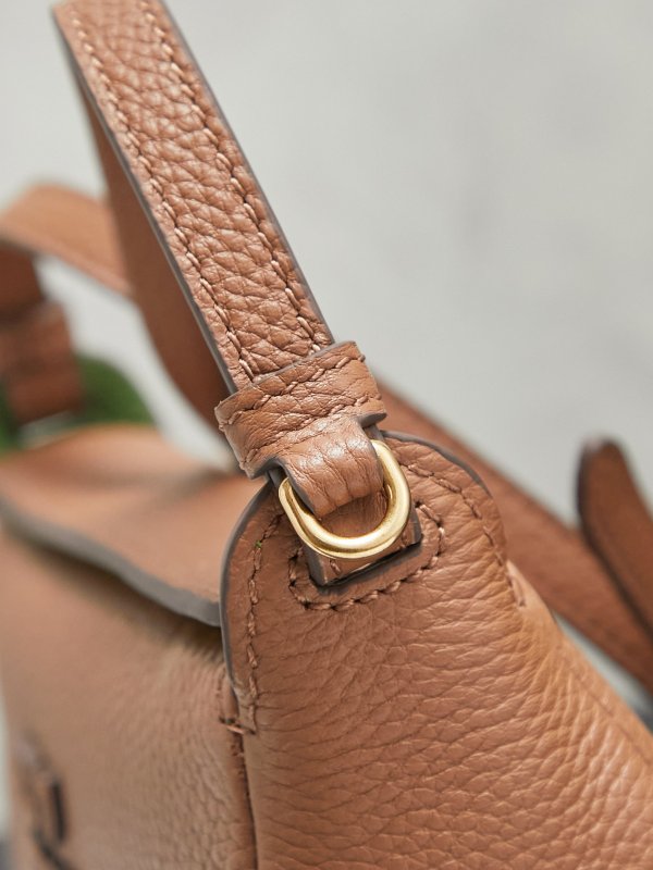 Сумка через плечо кожаная 18 см фото 6