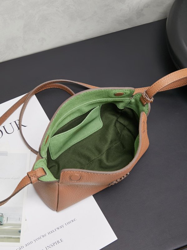 Сумка через плечо кожаная 18 см фото 8