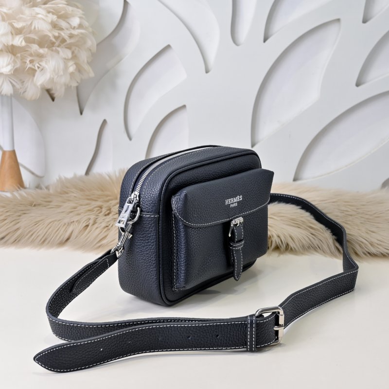 Сумка через плечо кожаная мужская 22 см фото 2