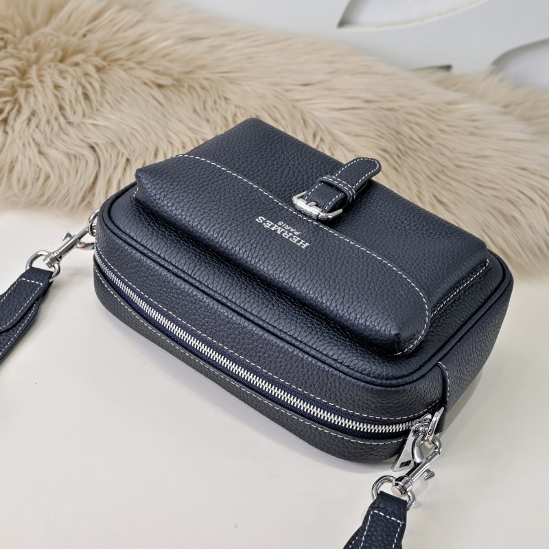 Сумка через плечо кожаная мужская 22 см фото 7