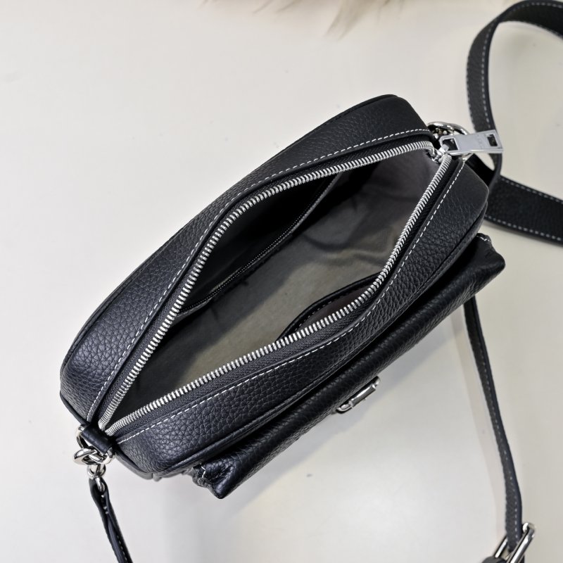 Сумка через плечо кожаная мужская 22 см фото 9