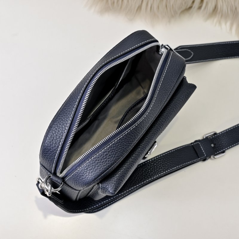 Сумка через плечо кожаная мужская 22 см фото 9