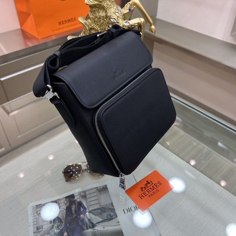 Сумка через плечо кожаная мужская 23 см фото 3