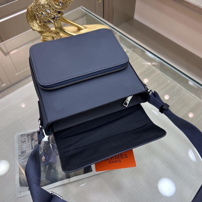 Сумка через плечо кожаная мужская 23 см фото 6