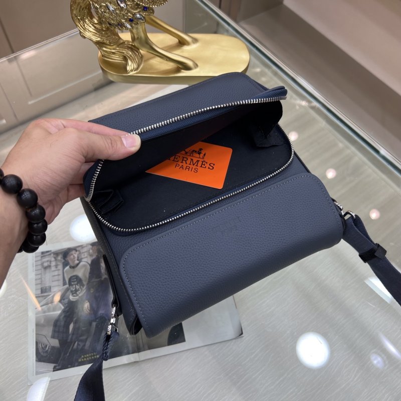 Сумка через плечо кожаная мужская 23 см фото 7