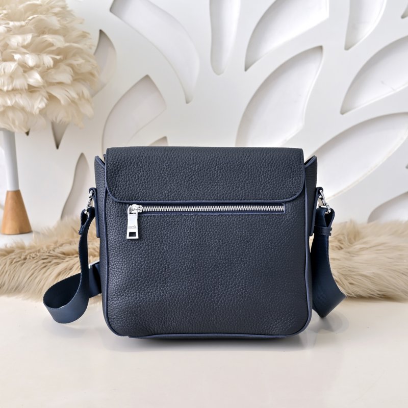 Сумка через плечо кожаная мужская 28 см фото 3