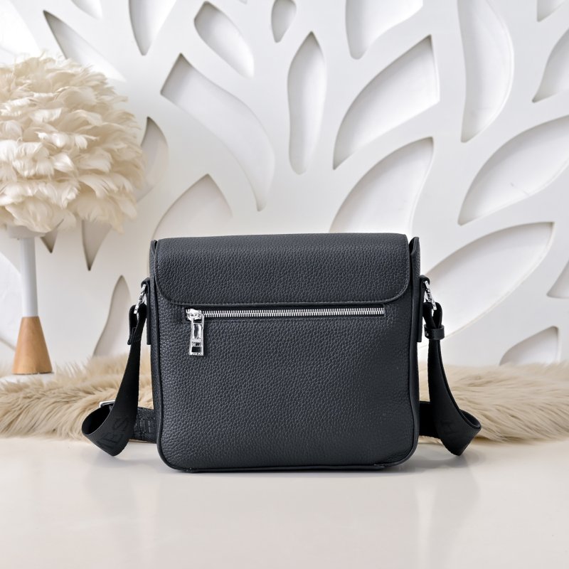 Сумка через плечо кожаная мужская 28 см фото 3