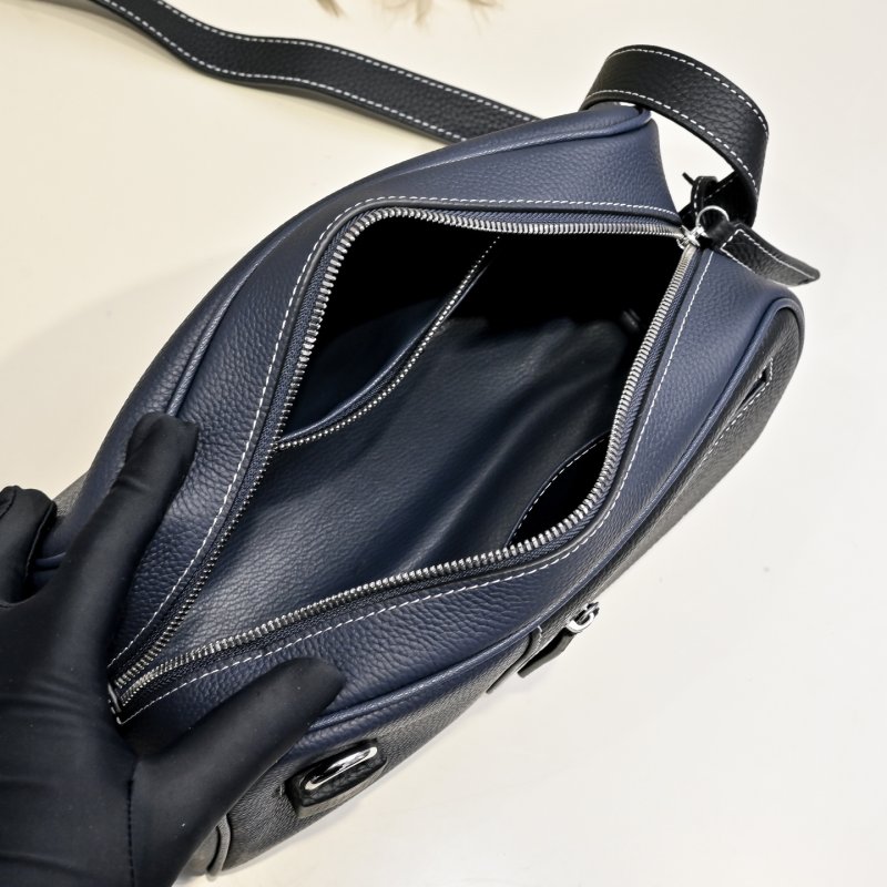 Сумка через плечо кожаная мужская 28 см фото 9