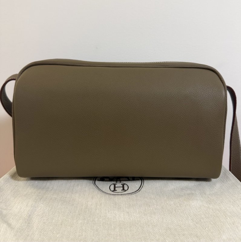 Сумка через плечо кожаная мужская Hermes Nouveauon Body 29 см фото 2