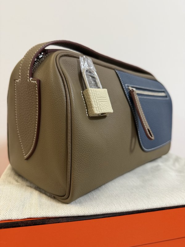 Сумка через плечо кожаная мужская Hermes Nouveauon Body 29 см фото 3