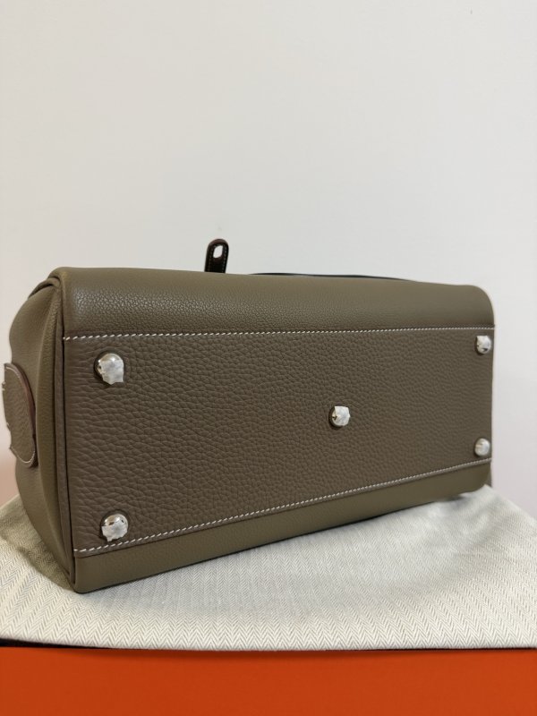 Сумка через плечо кожаная мужская Hermes Nouveauon Body 29 см фото 4