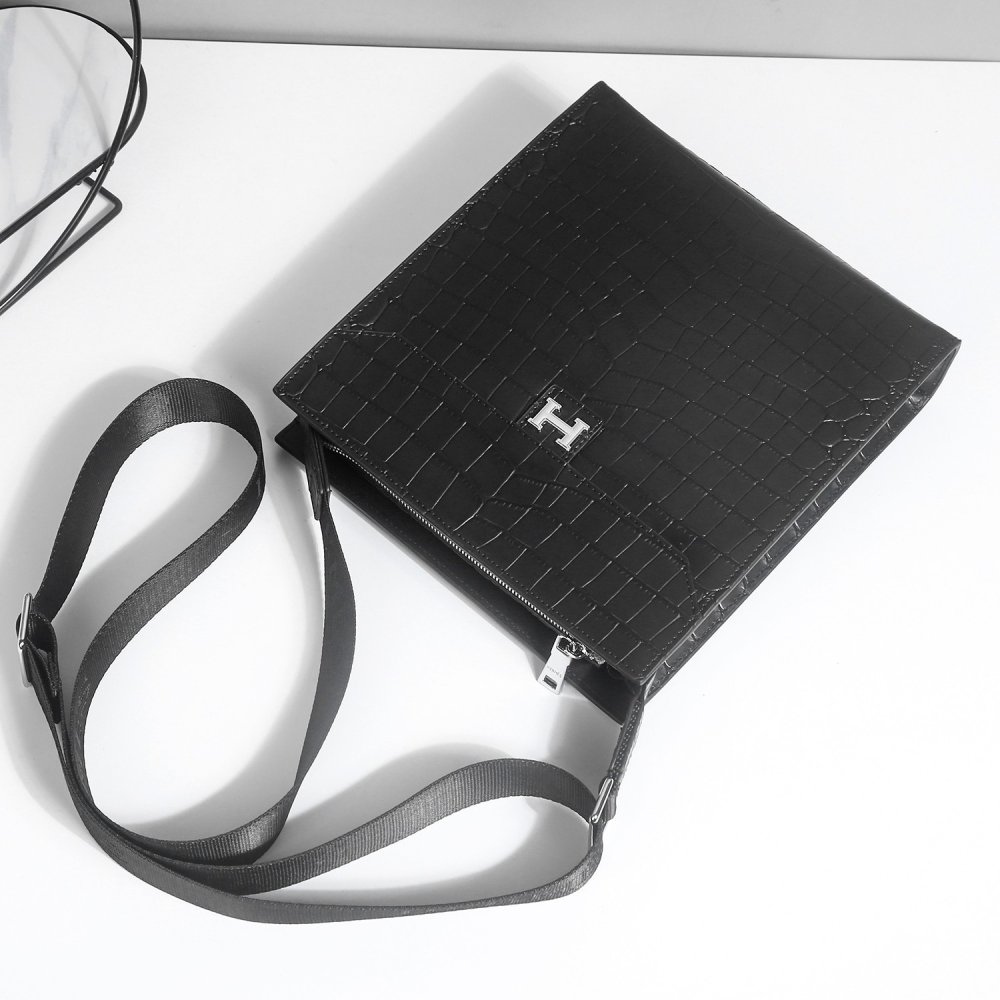 Сумка через плечо кожаная мужская фото 8