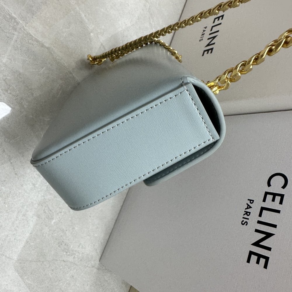 Сумка через плечо на цепочке кожаная 20 см фото 4