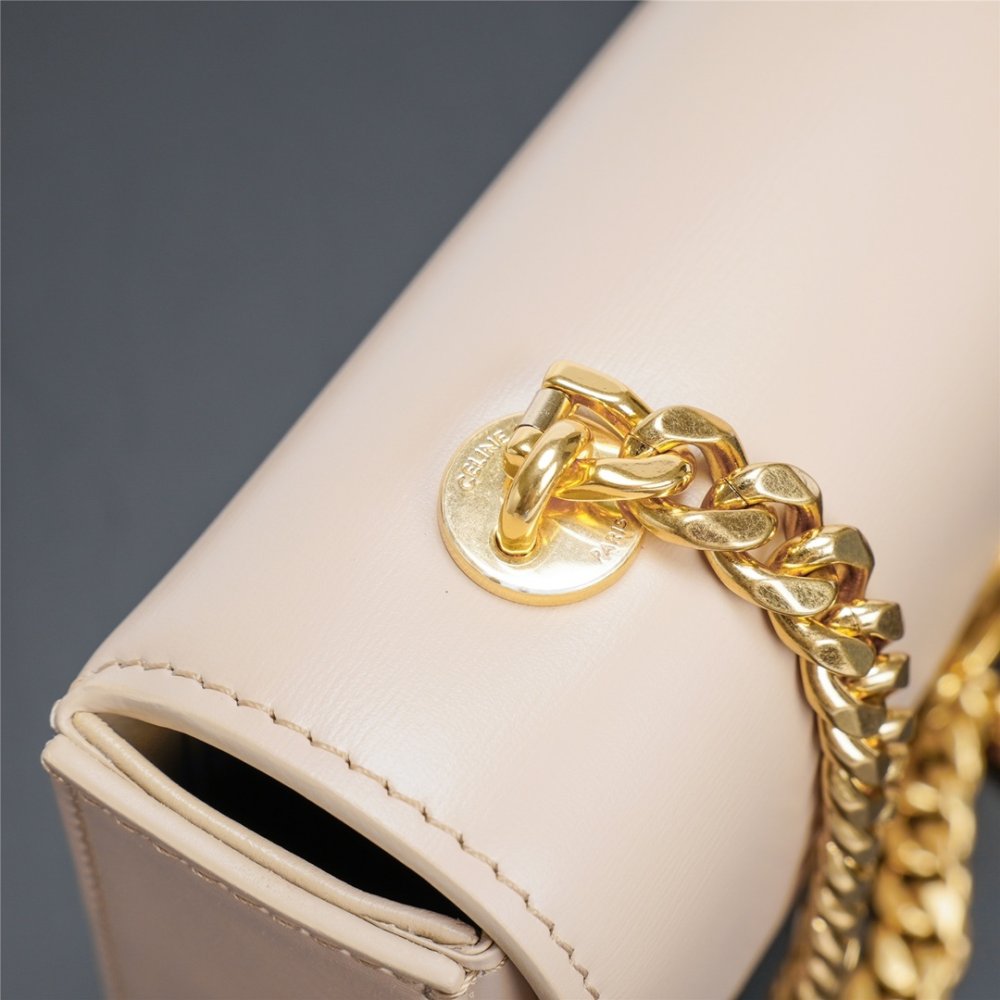 A bag across shoulder on chain leather 20 cm фото 6