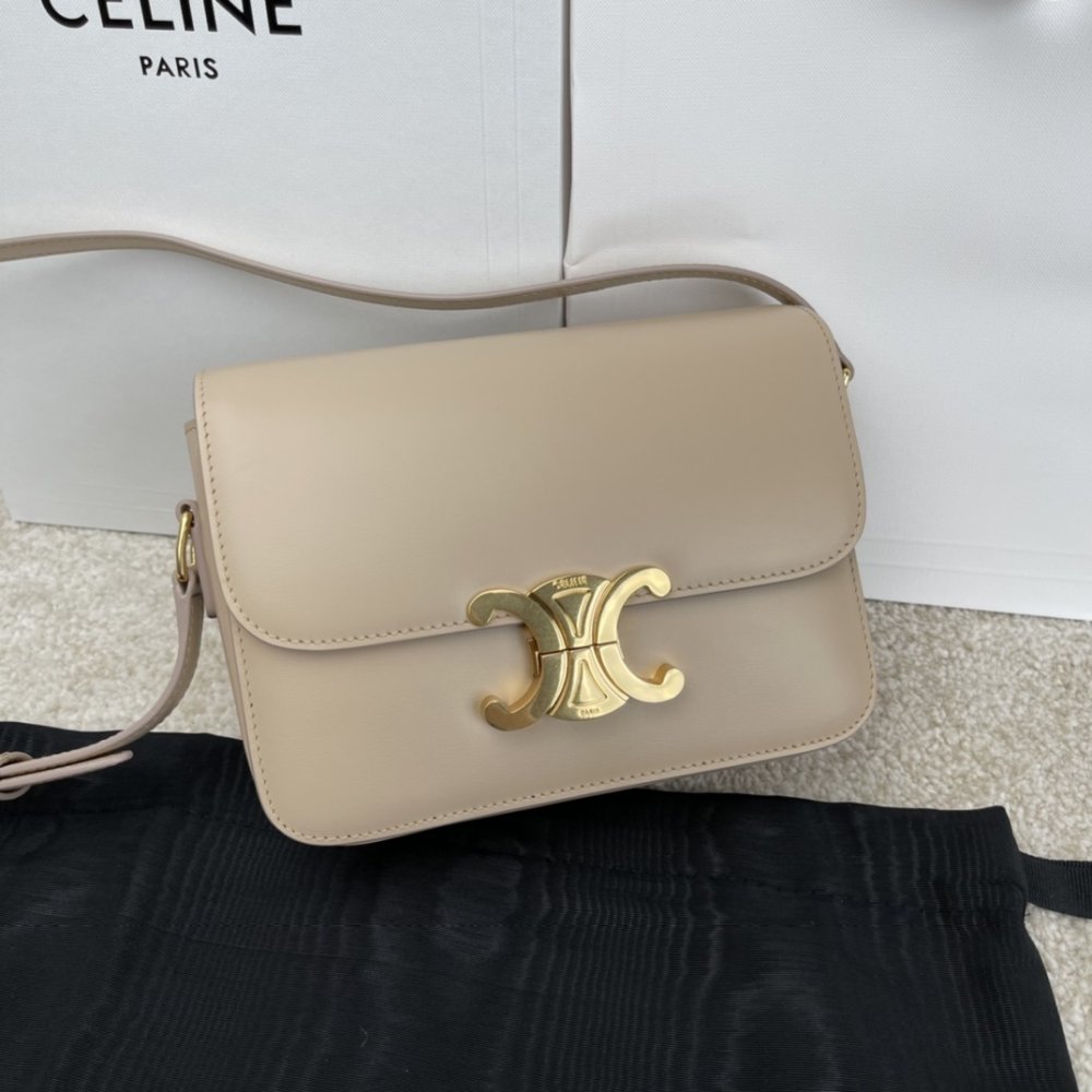 A bag across shoulder TEEN TRIOMPHE 18 cm of veal skin