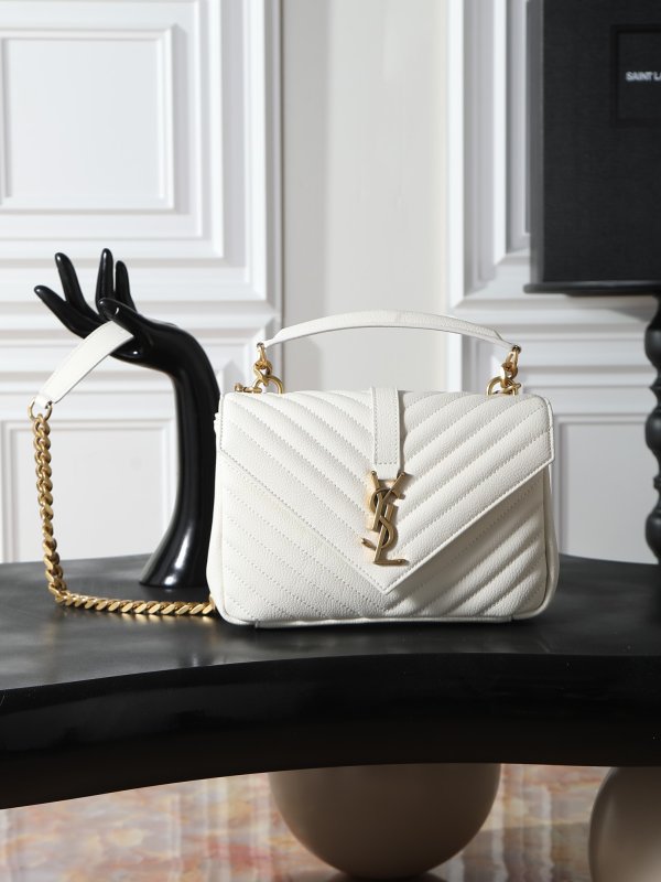 Сумка College кожаная через плечо 24 см