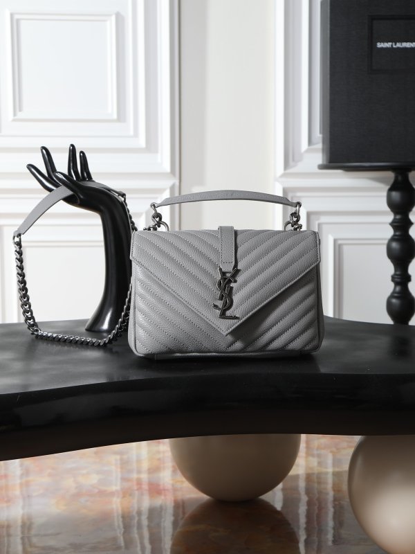 Сумка College кожаная через плечо 24 см