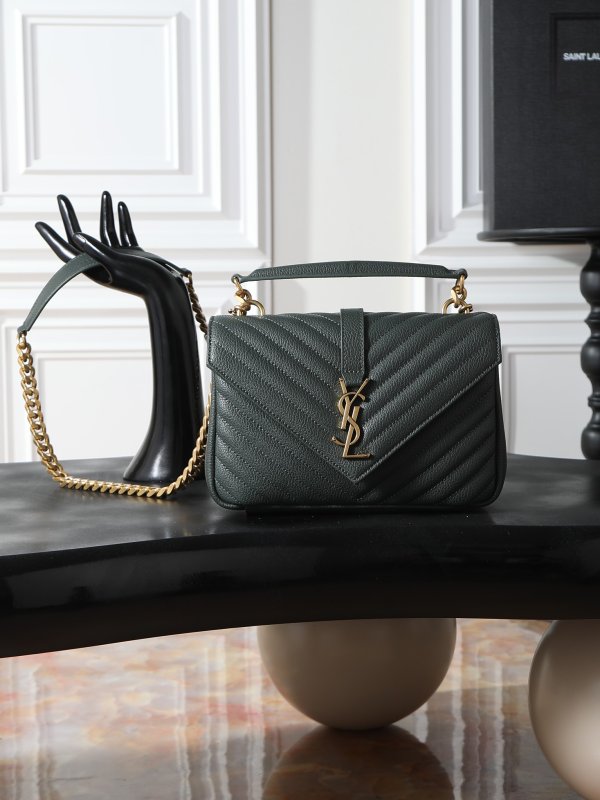 Сумка College кожаная через плечо 24 см