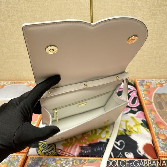 Сумка DG Logo через плече шкіряна жіноча 20 см фото 3