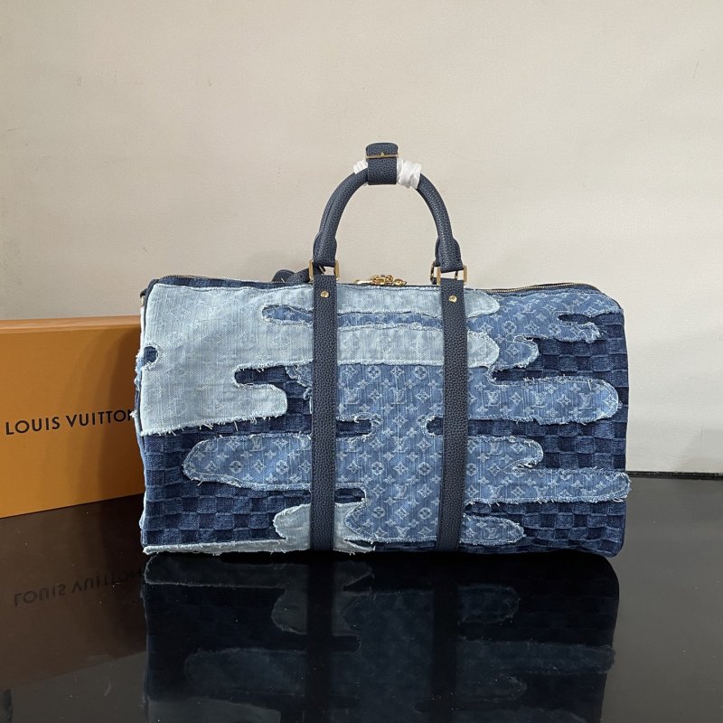 Сумка джинсовая дорожная Keepall Bandouliere 50 фото 3