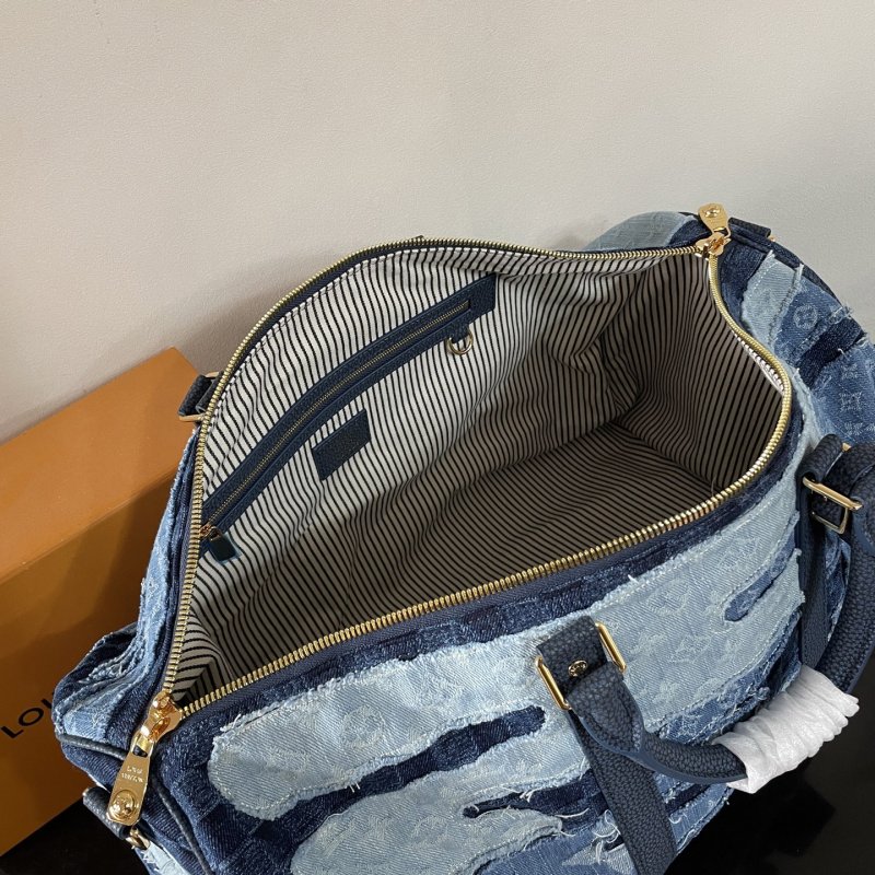 Сумка джинсовая дорожная Keepall Bandouliere 50 фото 8