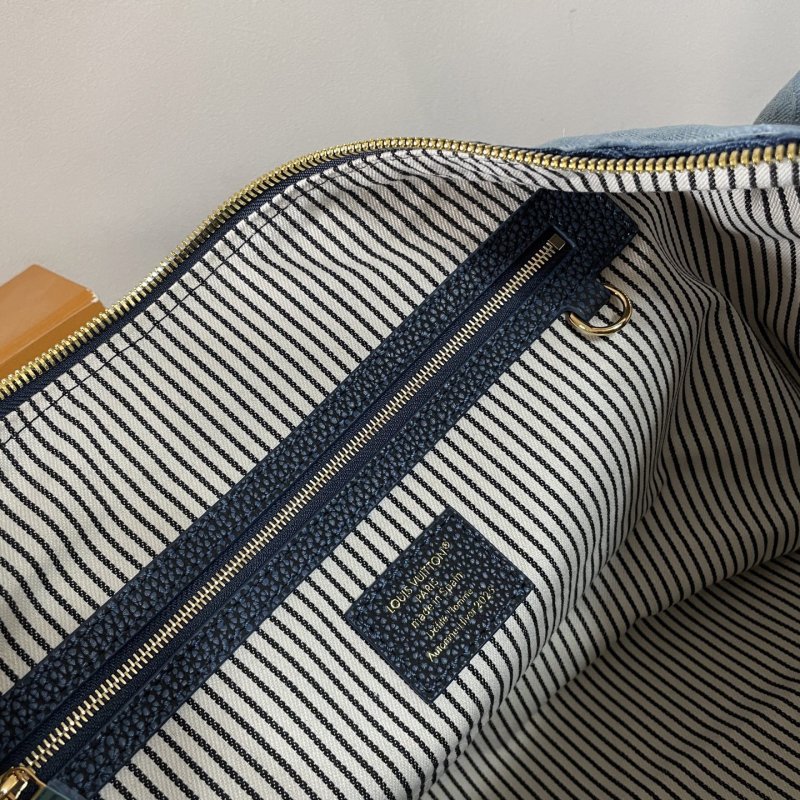 Сумка джинсовая дорожная Keepall Bandouliere 50 фото 9