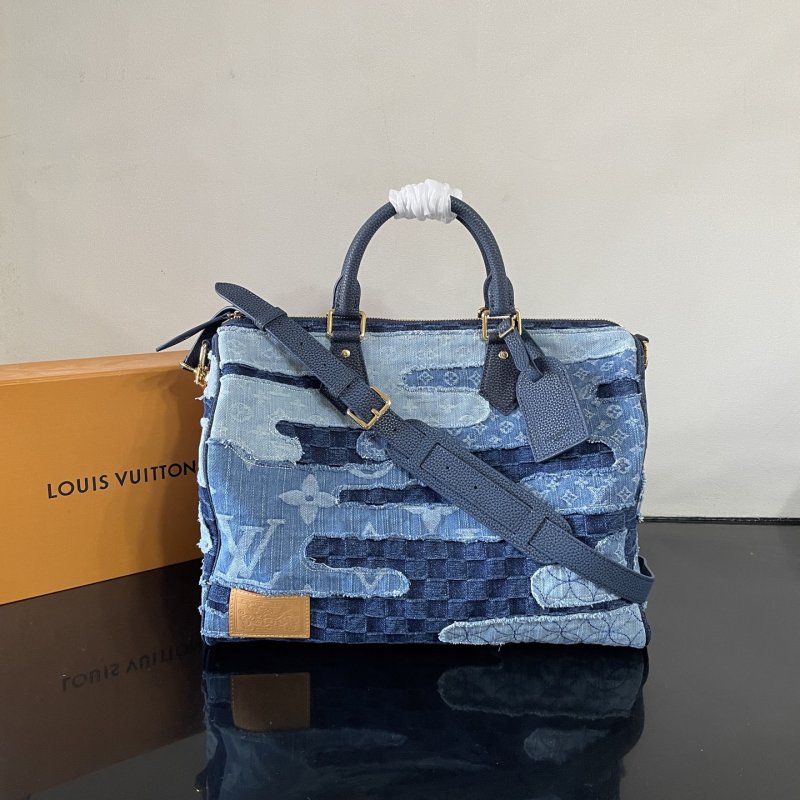 Сумка джинсовая дорожная Speedy Bandouliere 40