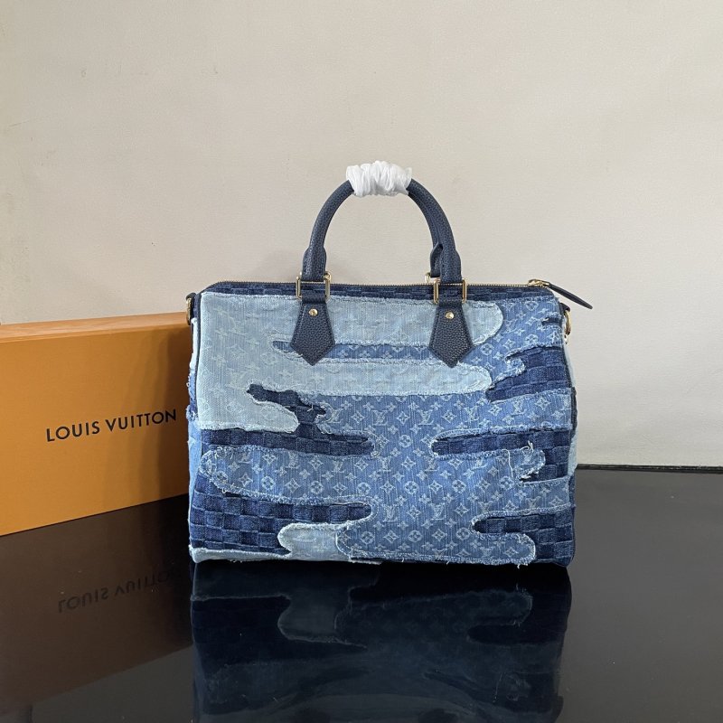 Сумка джинсовая дорожная Speedy Bandouliere 40 фото 3