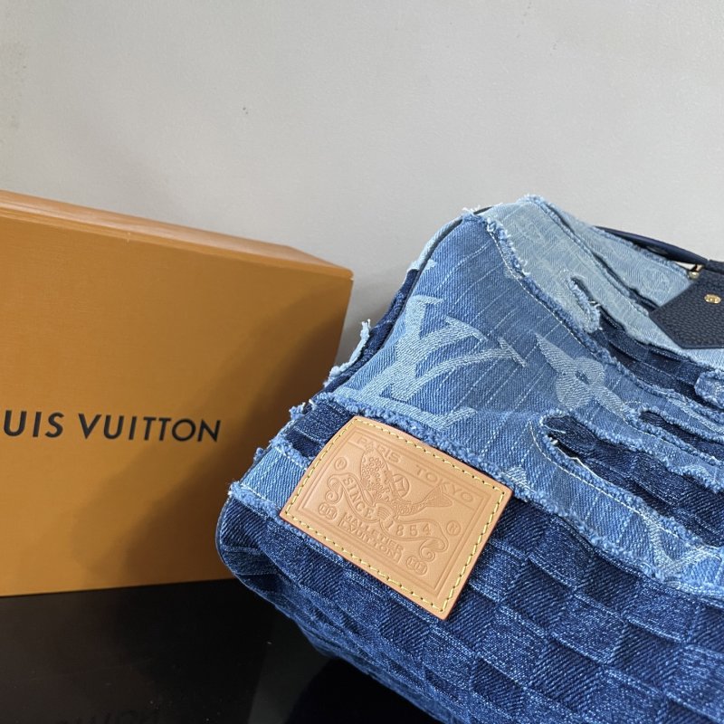 Сумка джинсовая дорожная Speedy Bandouliere 40 фото 7