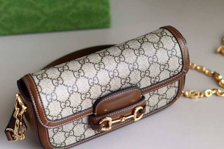 Сумка GG Horsebit 23 см фото 7