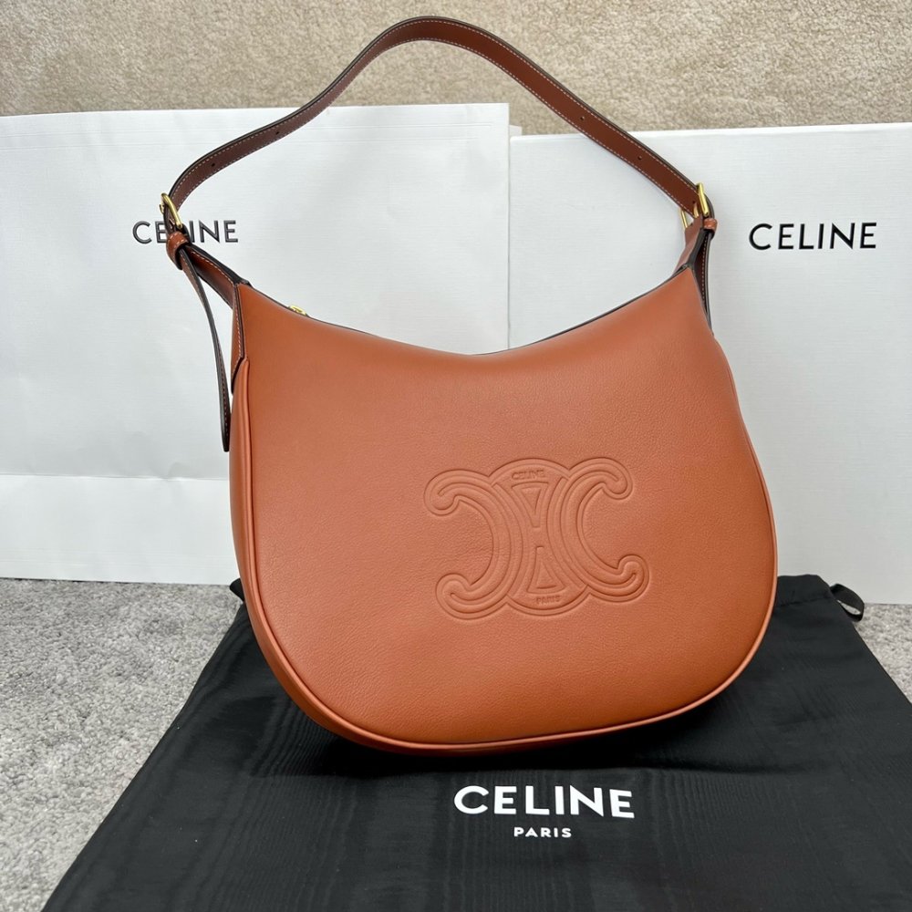 A bag HELOIS 30 cm of soft veal skin