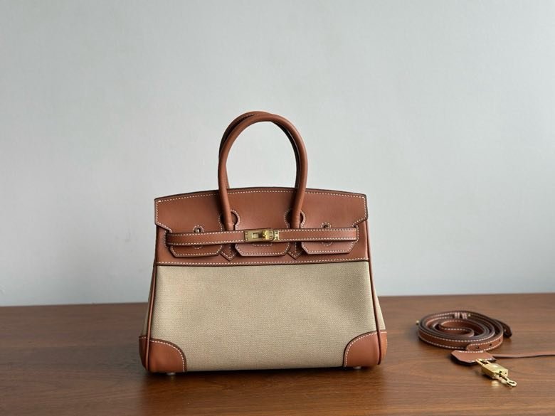 Сумка HERMES BIRKIN 25 Chestnut в шкірі Swfit 25 см