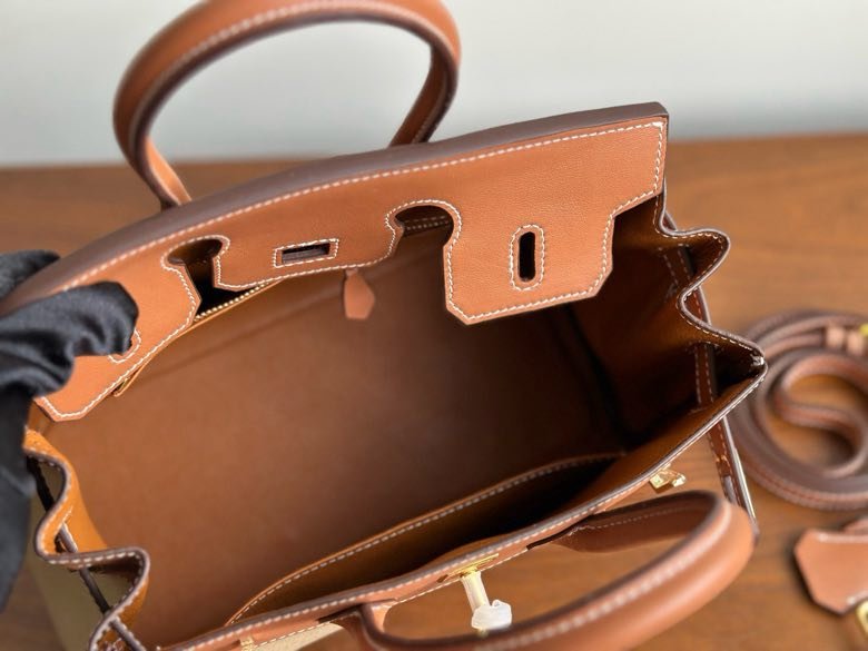 Сумка HERMES BIRKIN 25 Chestnut в шкірі Swfit 25 см фото 2