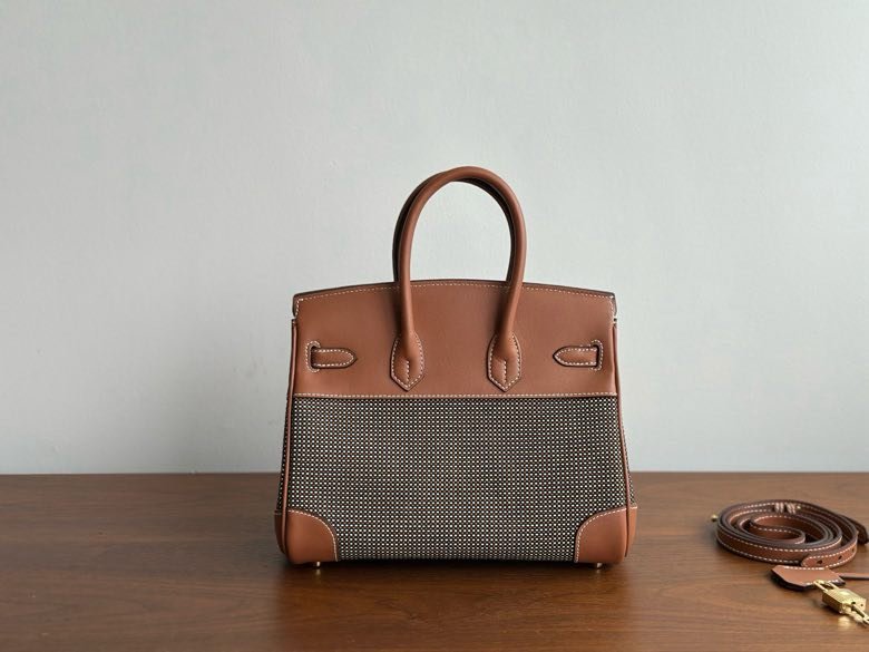 Сумка HERMES BIRKIN 25 Chestnut в коже Swfit 25 см фото 3