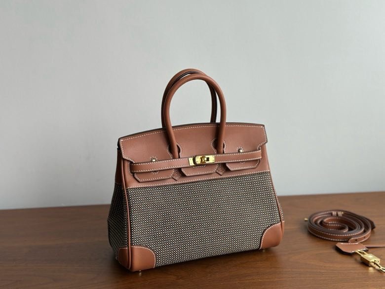 Сумка HERMES BIRKIN 25 Chestnut в коже Swfit 25 см фото 4